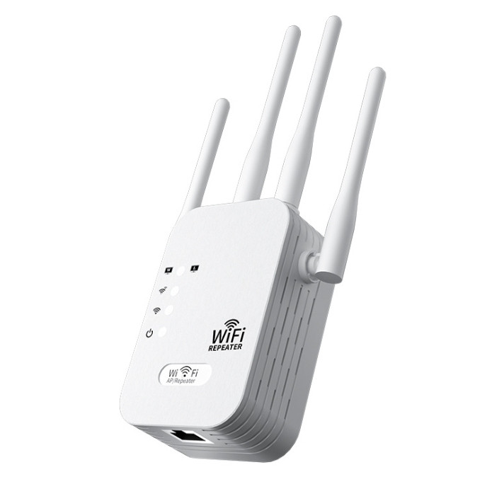 Підсилювач Wi-Fi сигналу 2.4 ГГц 300 Мбіт/с 4 антени режими AP WPS LAN, фото 1