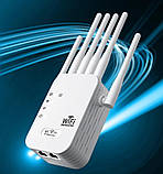 Дводіапазонний Wi-Fi репітер 2.4 5 ГГц 1200 Мбіт/с 6 антен RJ45 режим AP, фото 3