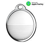 Розумний Bluetooth-трекер для пошуку речей сумісність Find My білий чорний, фото 4