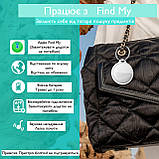 Розумний Bluetooth-трекер для пошуку речей сумісність Find My білий чорний, фото 10