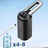 Електрична помпа Water Pump D18 1200 мА·год USB заряджання 600 мл для бутки 19 л, фото 2