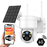 Wi-Fi PTZ камера відеоспостереження 4 МП акумулятор 7800 мА·год сонячна панель DUREVIN, фото 9