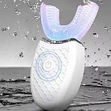 Ультразвукова зубна щітка електрична MAG-625 U-подібна силікон 4 режими таймер 360° чищення, фото 3