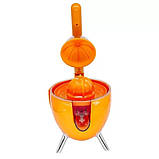 Соковичавниця електрична для цитрусів MAG-734 300 Вт цитрус-прес притискна кришка 2 насадки, фото 4