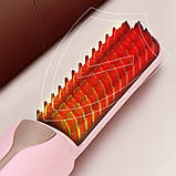 Щітка мінівипрямляч для волосся акумулятор USB-заряджання 3 температурні режими рожевий, фото 6