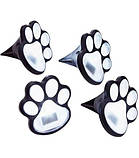 Набір вуличних ліхтарів Лапки сонячна батарея 4 шт. тепле біле світло IP44 сад доріжки, фото 2