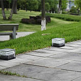 Світильник садовий Крижаний Куб RGB сонячна батарея авто увімкнення 4 кольори LED-шліа клумба, фото 5