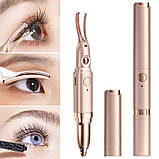 Щипці для завивання вій і тример для брів 2 в 1 RD-1732 2 температурні режими USB акумулятор, фото 4