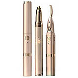 Щипці для завивання вій і тример для брів 2 в 1 RD-1732 2 температурні режими USB акумулятор, фото 2