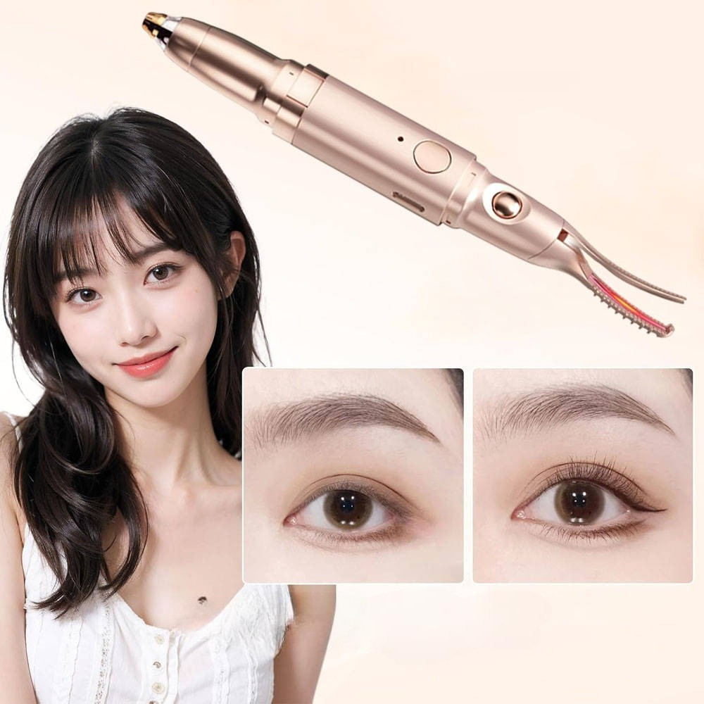 Щипці для завивання вій і тример для брів 2 в 1 RD-1732 2 температурні режими USB акумулятор, фото 1