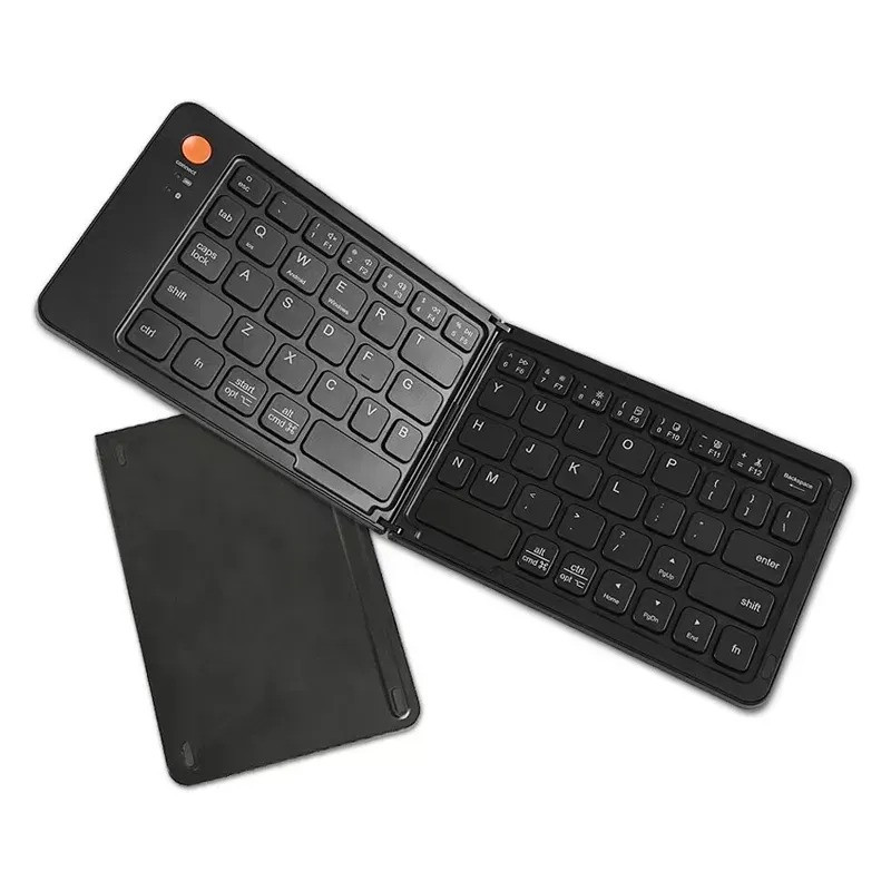 Клавіатура бездротова B023 розкладна 67 клавіш Eng Pyc 2.4G 280×92 мм чорна, фото 1