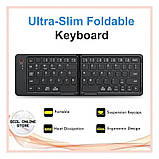 Клавіатура бездротова B023 розкладна 67 клавіш Eng Pyc 2.4G 280×92 мм чорна, фото 7