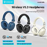 Бездротові накладні навушники MDR A36 CELEBRAT BT20 Bluetooth 5.3 до 12 годин роботи, фото 6