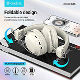 Бездротові накладні навушники MDR A36 CELEBRAT BT20 Bluetooth 5.3 до 12 годин роботи, фото 7