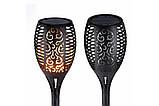 Садові вуличні світильники Art-Deco Spotlight Garden Flames ефект полум'я на сонячній батареї 2 шт., фото 6