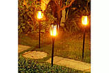 Садові вуличні світильники Art-Deco Spotlight Garden Flames ефект полум'я на сонячній батареї 2 шт., фото 7