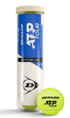 М'ячі для тенісу Dunlop ATP TOUR 4B пластик банка