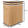 Бамбуковий кошик для білизни Ruhhy 24269 на 100л, фото 6