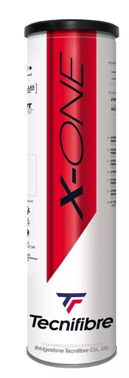 Тенісні м’ячі Tecnifibre X-One 4 шт. | Професійні м’ячі для великого тенісу ITF, FFT, FIT, фото 1