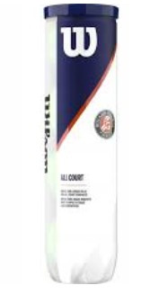 М'ячі для тенісу Wilson ROLAND GARROS ALL CT 4 BALL, фото 1