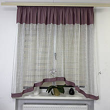 Тюль в дитячу, спальню на кухню №460 рожевий