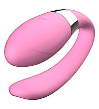 Перезаряджуваний вібратор для пар з 7 режимами вібрації на пульту дистанційного керування V-Vibe Pink, фото 3