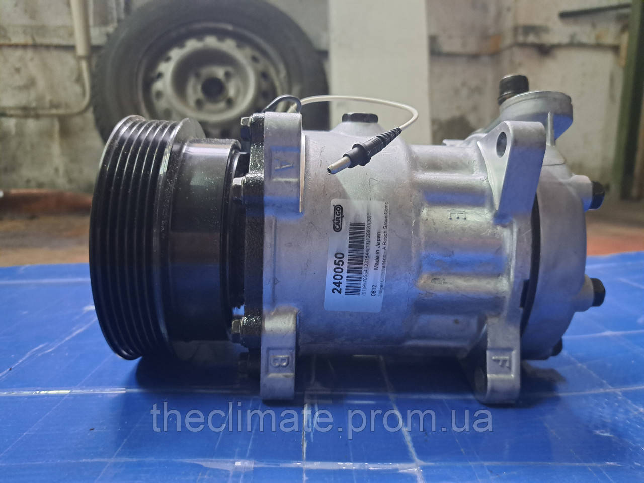 Компресор aналог (SD7H15- 7971), Шків 6pv, 120мм, 12V, Cargo 240050 (Renault: Espace, Laguna, Safran) R134a