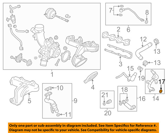 Прокладка трубки теплообменника GM 55568540 1.4L Buick Encore & Chevrolet Cruze & OPEL Astra-J - фото 2 - id-p472636866