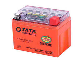 Акумулятор YTX4L-BS OUTDO гелевий 4AH 113*70*85mm жовтогарячий (з індикатором)