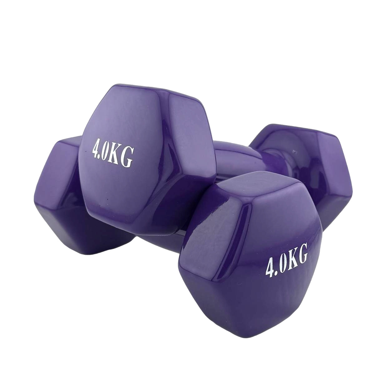 Гантель для фітнесу з вініловим покриттям 2шт по 4кг G0289-4V, фото 1