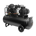 Компресор, 100 л, 3,0 кВт, 380 В, 10 атм, 500 л/хв, 2 циліндри INTERTOOL PT-0013, фото 3