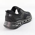 Кросівки чоловічі сітка 591860 Чорні, фото 6