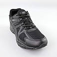 Кросівки чоловічі великі розміри сітка 591770 Чорні, фото 2