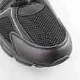 Кросівки чоловічі великі розміри сітка 591770 Чорні, фото 4