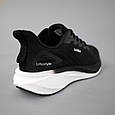 Кросівки чоловічі сітка 592048 Чорні, фото 6