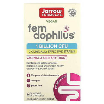 Jarrow Formulas Vegan Fem Dophilus 1 Billion CFU 60 рослинних капсул