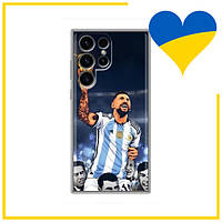Чехол с картинкой для Samsung Galaxy S24 Ultra (Messi) / Чехлы с Лео Месси Galaxy S24 Ultra