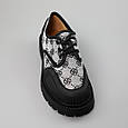 Туфлі жіночі 589648 Чорні сірі, фото 2