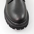 Туфлі жіночі шкіряні 589917 Чорні, фото 4