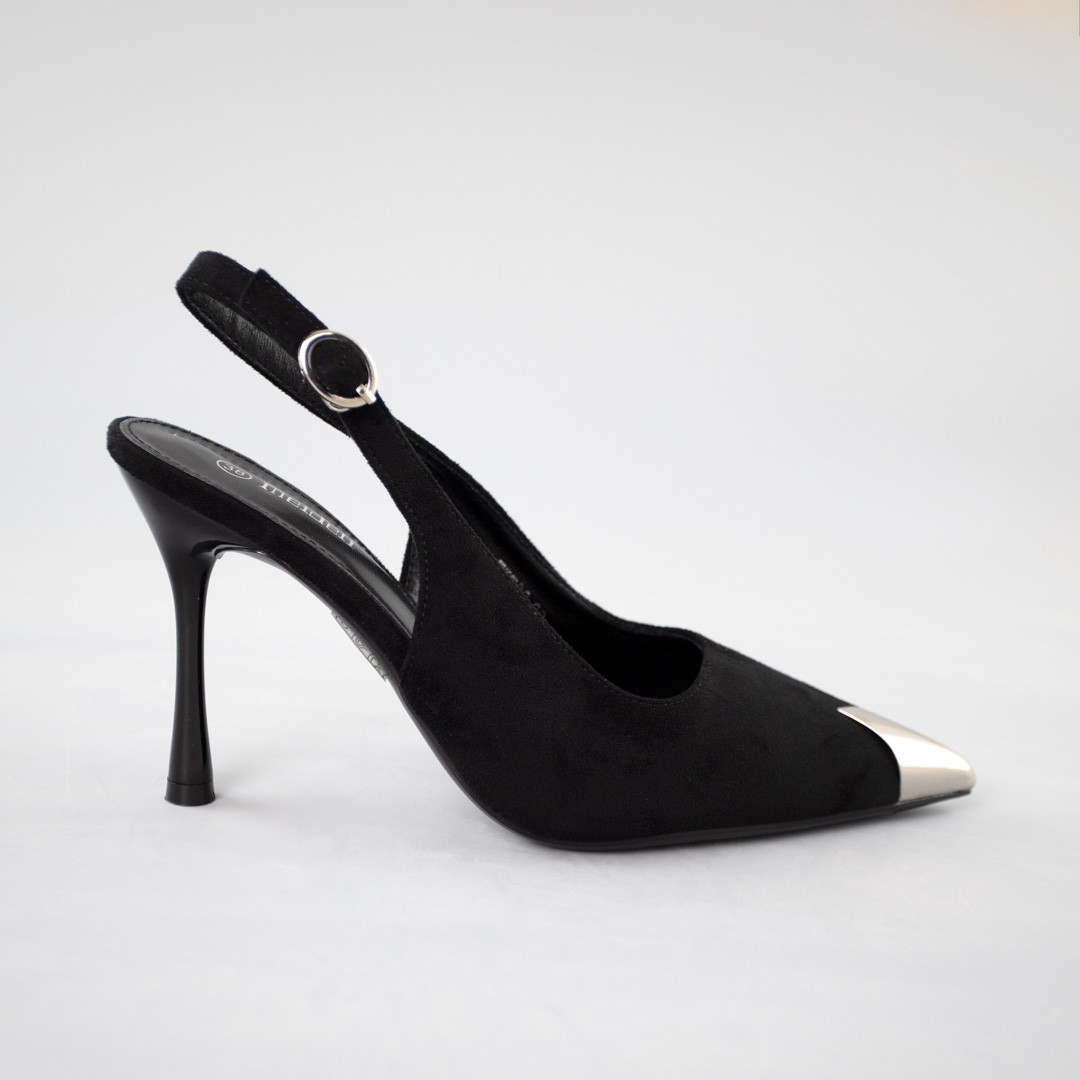 Туфлі-босоніжки жіночі 592303 Чорні, фото 1