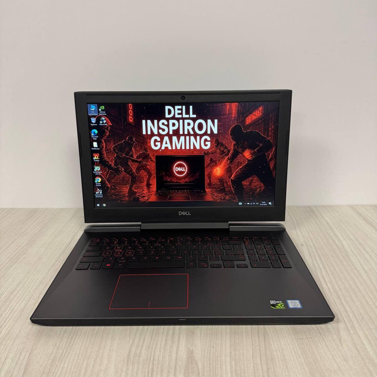 Б/в Ігровий ноутбук Б-клас Dell Inspiron 15 Gaming 7577 15.6" 1920x1080| i5-7300HQ| 16GB RAM| 256GB SSD| GTX 1060 6GB