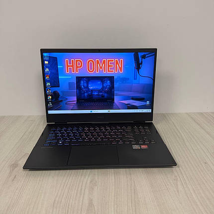 Б/в Ігровий ноутбук HP Omen 16-c0002dx 16.1" 1920x1080| Ryzen 7 5800H| 16GB RAM| 512GB SSD NVMe| Radeon RX 6600M 8GB, фото 1
