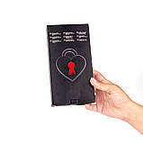 Наручники з пір'ям лелеки марабу в червоному кольорі Secret Play Кайф, фото 3