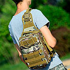 Тактична сумка рюкзак George US-435 військова сумка мультикам під кобуру 15L армійські сумки George, фото 5