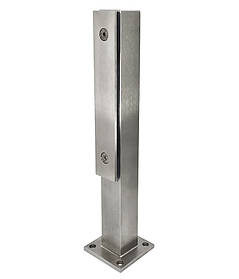 ODF-02-48-01-H360 Стійка для скляної огорожі з пластиною Н360, матова