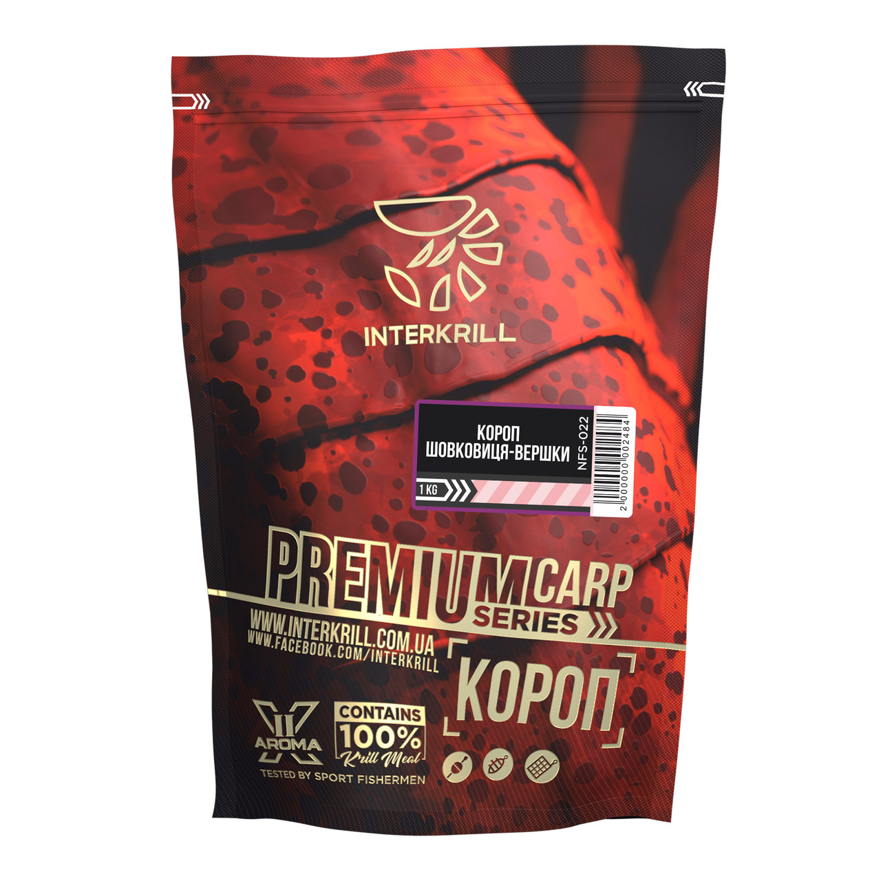 Прикормка Interkrill Преміум Короп-Шовковиця-Вершки 1кг, фото 1