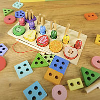 Дерев‘яна інтерактивна дошка Вчимося разом WToys сортер, магнітна гра, риболовля 30*15*5 см (68379), фото 2