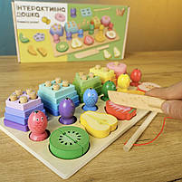 Дерев‘яна інтерактивна дошка Вчимося разом WToys сортер, магнітна гра, риболовля 30*15*5 см (68379), фото 6
