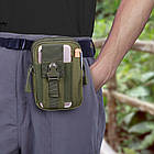 Тактична сумка Cahil армійська олива поясна сумка з тримачем для телефона B471 тактичні сумки олива, фото 3