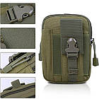 Тактична сумка Cahil армійська олива поясна сумка з тримачем для телефона B471 тактичні сумки олива, фото 2